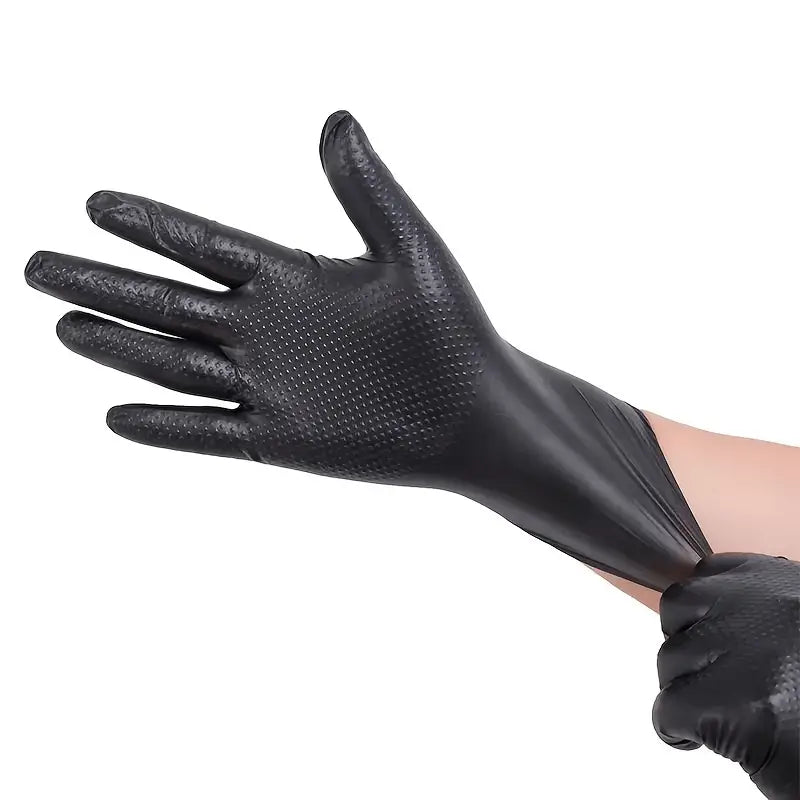 Guantes de Nitrilo con Patrón de Diamante
